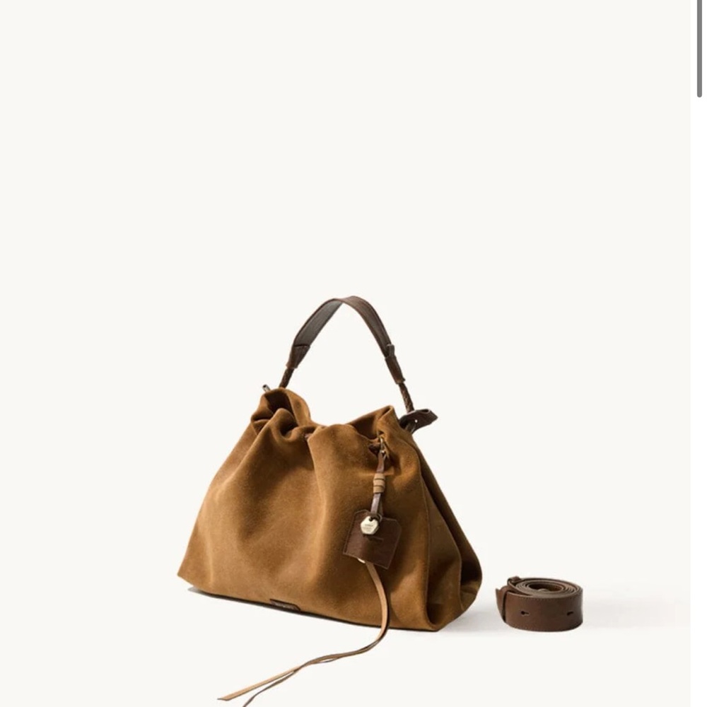 Songmont Brown Leather Handbag